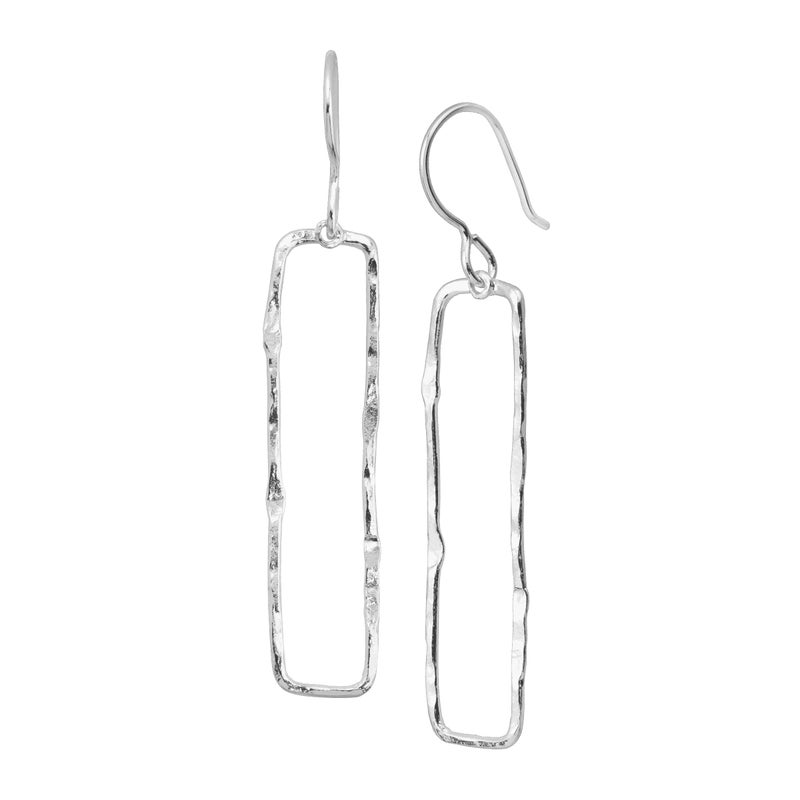 Silpada 'Balancing Act' Drop Earrings in Hammered Sterling Silver - Image 1